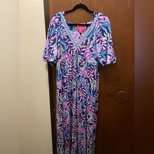 Lilly Pulitzer Manuela Maxi dress EUC, professionally hemmed for 5’4”.